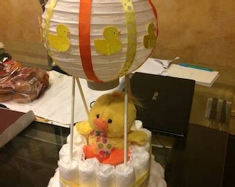 Hot Air Ballon Diaper Cake Etsy
