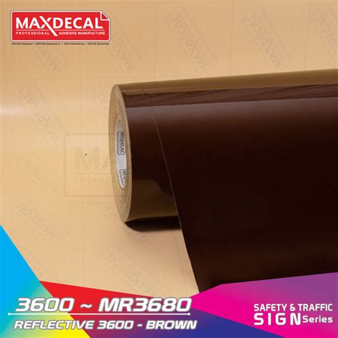 MAXDECAL 3600 MR3680 Reflective Brown MAXDECAL Professional