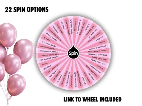 Onlyfans Game Onlyfans Birthday Spin the Wheel Onlyfans Promo Graphic