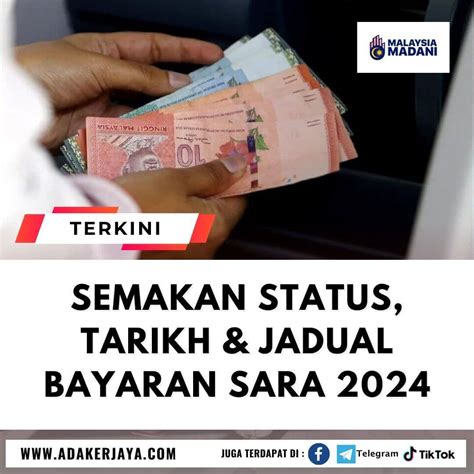 Semakan Status Tarikh Jadual Bayaran Sara