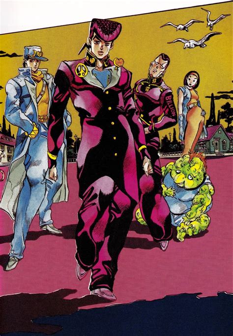 Josuke Jotaro Tomoko Okuyasu Part 4 Jjba Jojo Jojos Jojo Bizzare