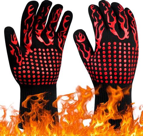 SOUTHGATE Gant Cheminée Anti Feu Gants Barbecue Anti Chaleur Gants de