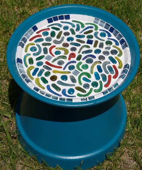 Mosaic Birdbath Tutorial Happiness Is Homemade