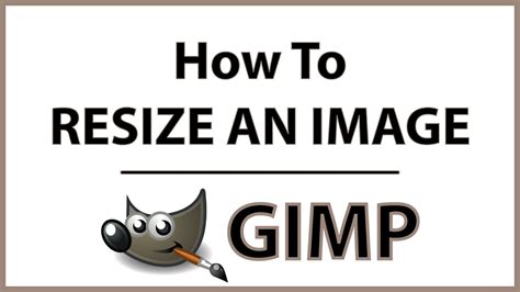 GIMP How To Resize An Image Using Gimp YouTube