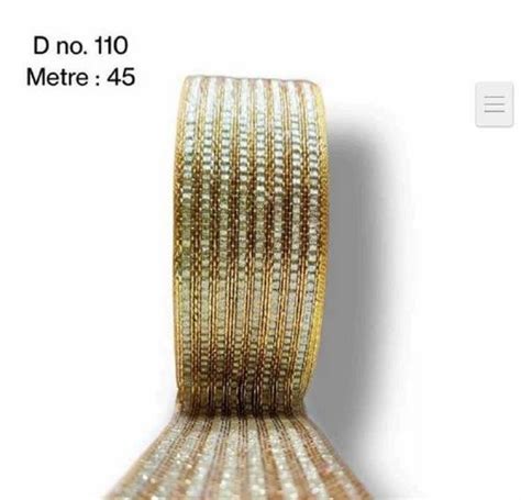 Golden Zari Lace For Garments Width 2 Inch At Rs 200 Roll In Mumbai