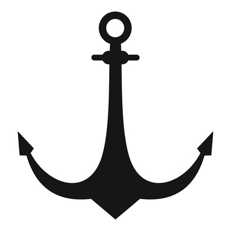 anchor element icon simple style  vector art  vecteezy
