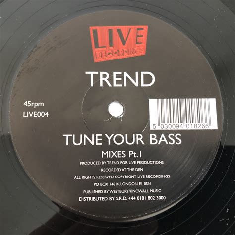 Trend Tune Your Bass Mixes Part 1 12 Classictrax Co Uk