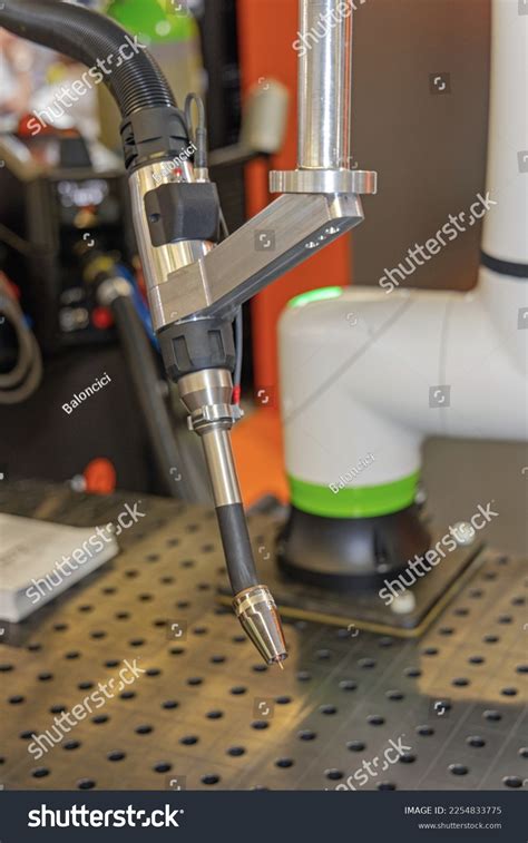 Automated Process Welding Robot Arm Work Stock Photo 2254833775 ...