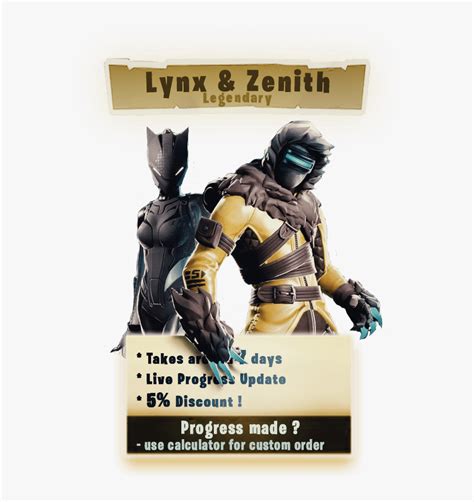 Lynx And Zenith Fortnite Boosting Fortnite Skins Season 7 Hd Png