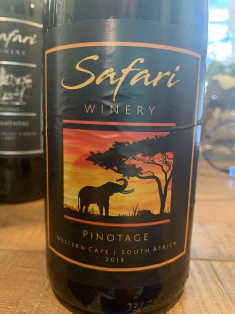 2018 Safari Winery Pinotage South Africa Coastal Region Paarl