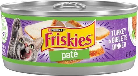 Friskies Classic Pate Adult Turkey Giblets Dinner Canned Wet Cat Food