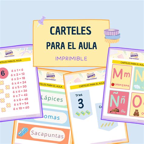 Personal Previsi N Apasionado Carteles Para Decorar La Clase Mucho