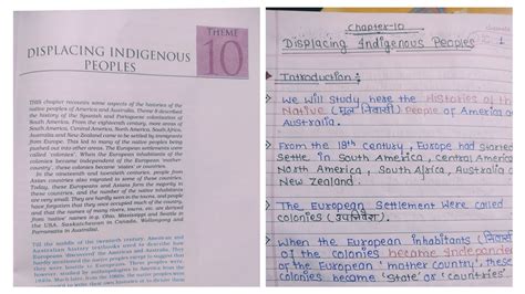 Ncert Notes For Class 11 History Chapter 10 Displacing Indigenous