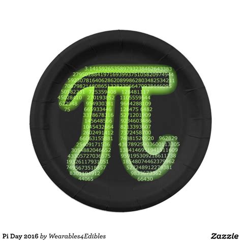 Pi Day 2016 Paper Plates Zazzle Custom Paper Plates Paper Plates