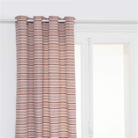 Rideau Jacquard Micah X Cm Rose Terracotta Atmosphera Cr Ateur