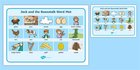 Jack And The Beanstalk Word Mat Teaching Resources