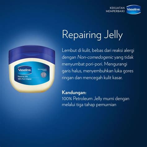 Vaseline Repairing Petroleum Jelly Original Original Pure Ml