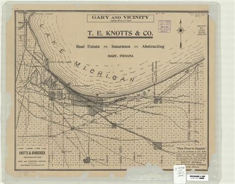 Image Collections Online - "Gary and Vicinity" | Vintage world maps ...