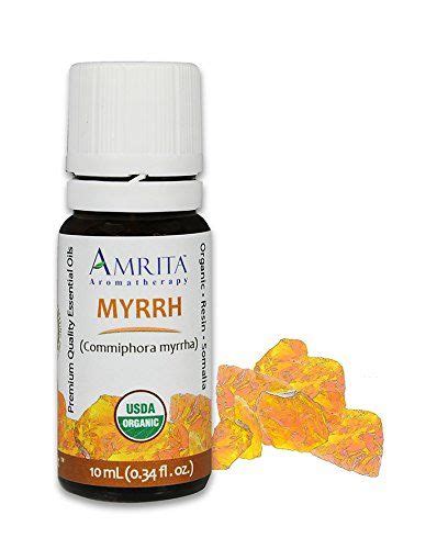 Amrita Aromatherapy Organic Myrrh Essential Oil 100 Pure Undiluted Commiphora Myrrha