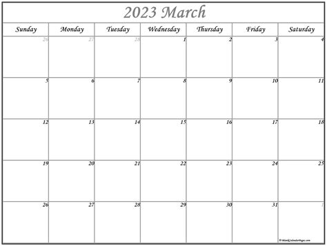 March 2023 calendar | free printable calendars