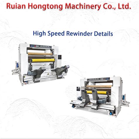 High Speed Slitting Rewinding Machine Slitter Rewinder For Jumbo Rolls