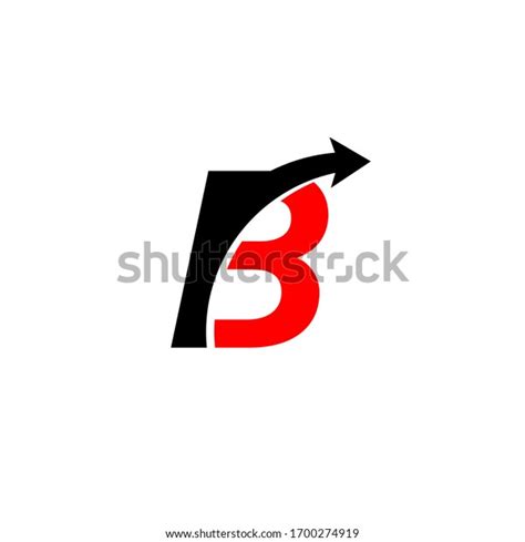 B Letter Arrow Logo Template Vector Stock Vector Royalty Free