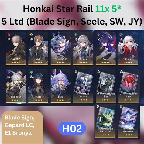 Honkai Star Rail Account Hsr X Ltd Blade Sign Seele Sw