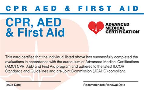 CPR, AED & First Aid Certification & Renewal - 100% Online