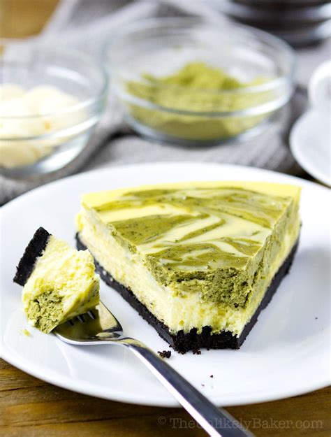 Matcha Cheesecake Recipe The Unlikely Baker