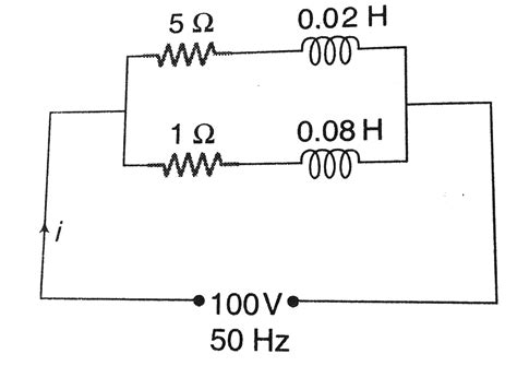 A Coil Having A Resistance Of Omega And An Inductance Of H Is