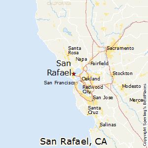 San Rafael California Map - Bay Area On Map