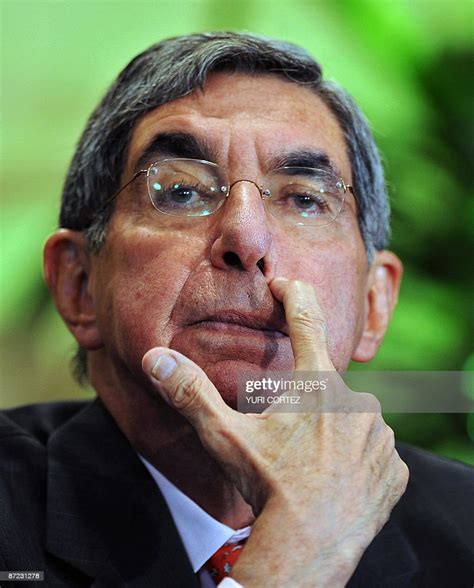 Costa Rican President Oscar Arias Gestures As He Speaks During A News Photo Getty Images