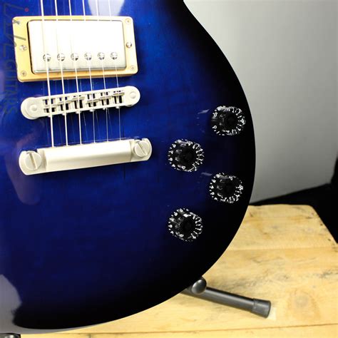 2015 Gibson Les Paul Studio 100 Maple Top Manhattan Midnight Blue Ish