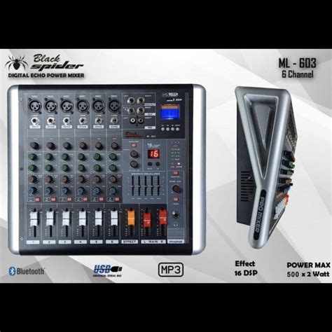 Power Mixer Channel Black Spider Ml Original Lazada Indonesia