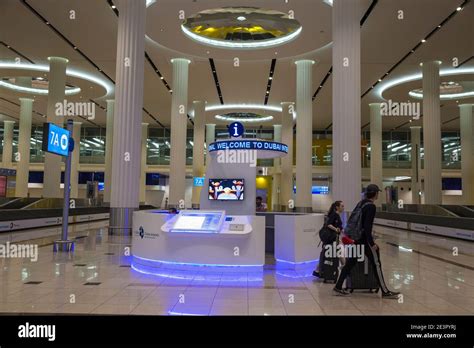 United Arab Emirates, Dubai, Dubai airport, Baggage claim Stock Photo ...