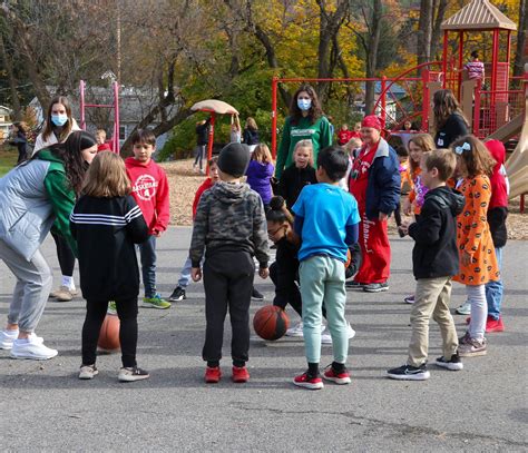 Binghamton University Womens Basketball Athletes Visit Chenango Bridge