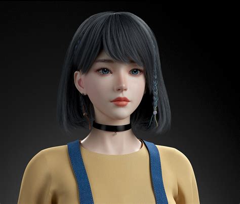 Denirio Thompson 3d Female Character Models