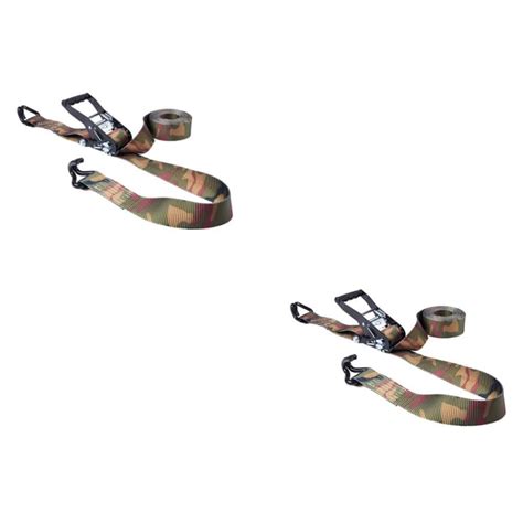 Keeper In X Ft Lbs J Hook Camo Ratchet Tie Down Strap