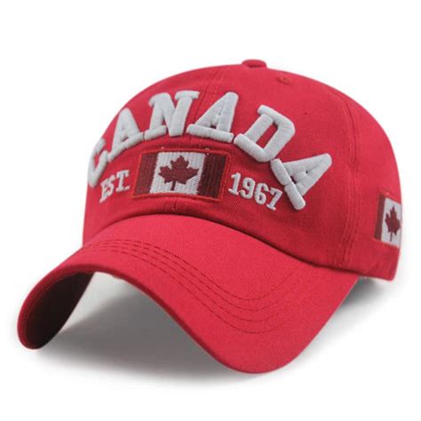 Buy Cotton Gorras Canada Baseball Cap Flag Of Canada Hat Snapback