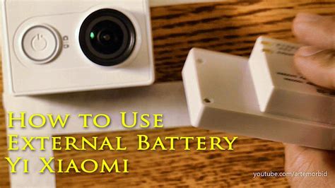 How To Use External BATTERY Xiaomi Yi Original Action Camera YouTube