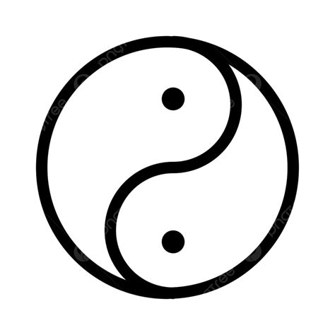 Yin Yang Symbol Chinese Opposite Peace Equilibrium Sign Png And