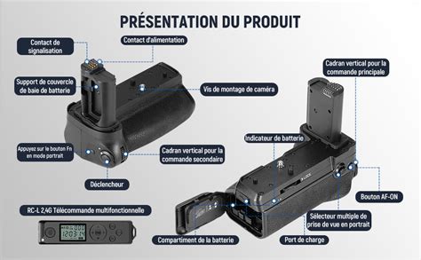 Neewer Mb N Poign E De Remplacement Batterie Verticale Avec Contr Le