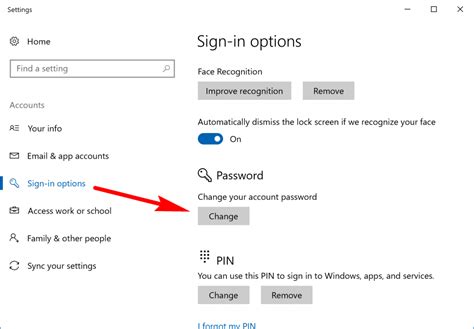 How To Change Password Windows 10 Account