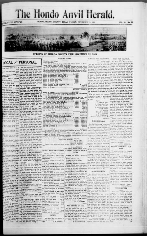 The Hondo Anvil Herald. (Hondo, Tex.), Vol. 43, No. 18, Ed. 1 Friday, November 23, 1928 - The