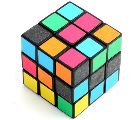 Mini Jeu Casse Tête Cube Magique Coloré 3 Cm Faces Tournantes