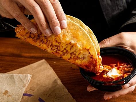 Taco Bell Tests New Cheesy Enchilada Dipping Taco Available In