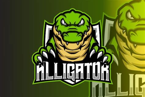 Premium Vector | Alligator character mascot logo design