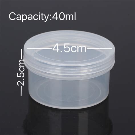 Wholesale Small Round Plastic Boxes Clear Plastic Container With Screw