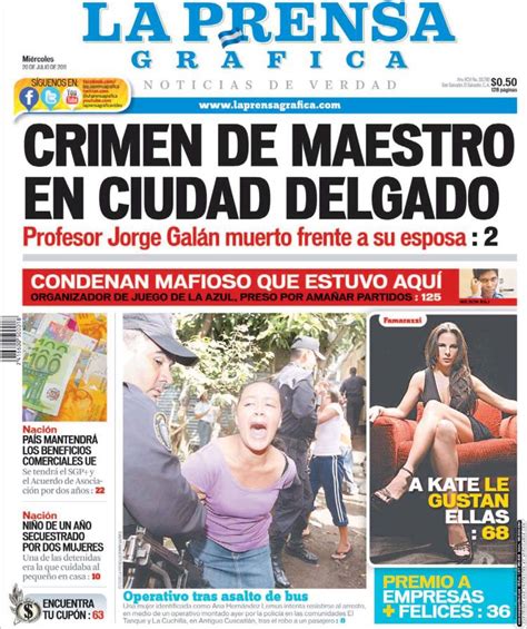 Periódico La Prensa Gráfica El Salvador Periódicos De El Salvador