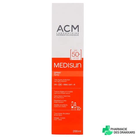 ACM Medisun Spray Solaire SPF50 Visage Et Corps Tous Types De Peau